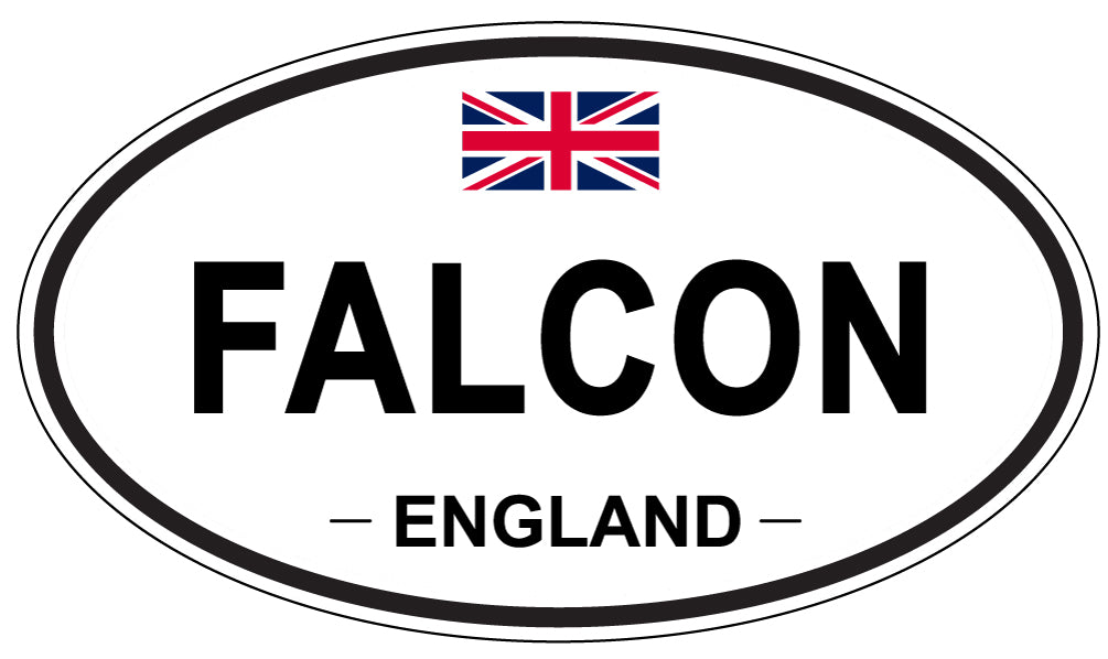 FALCON, England - Oval Magnet