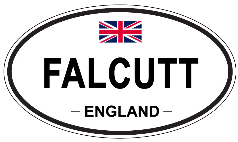FALCUTT, England - Oval Magnet