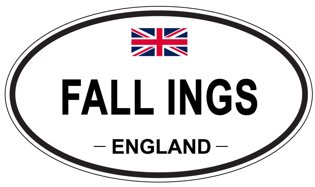 FALL INGS, England - Oval Magnet