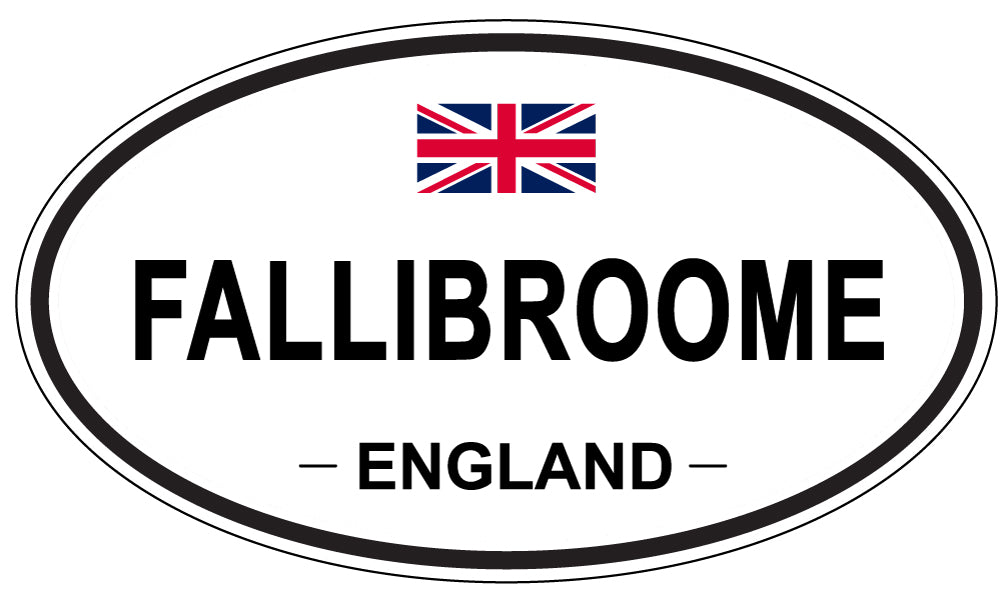 FALLIBROOME, England - Oval Magnet