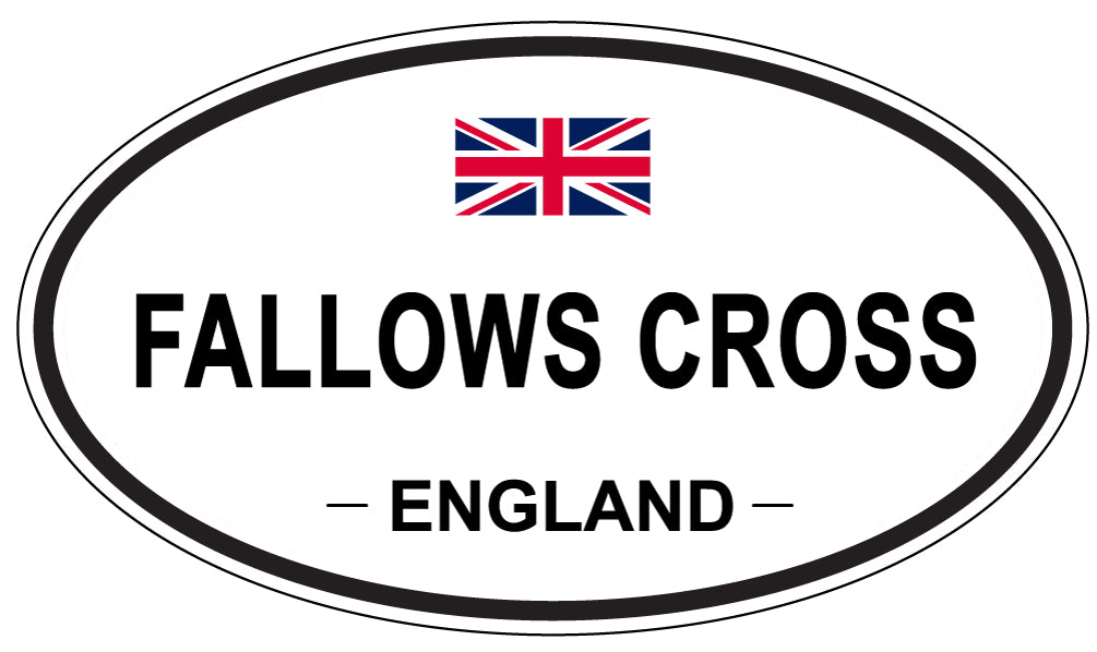FALLOWS CROSS, England - Oval Magnet