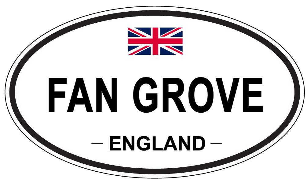 FAN GROVE, England - Oval Magnet