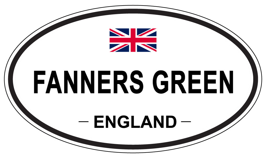 FANNERS GREEN, England - Oval Magnet
