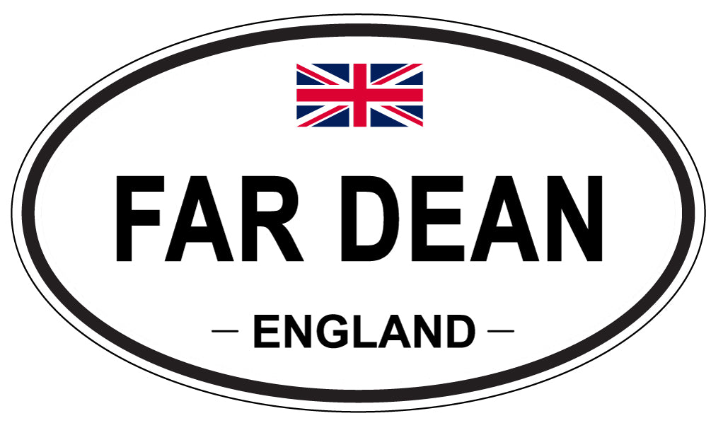 FAR DEAN, England - Oval Magnet