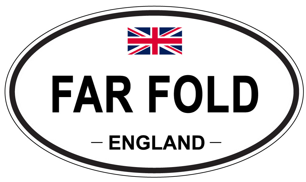 FAR FOLD, England - Oval Magnet