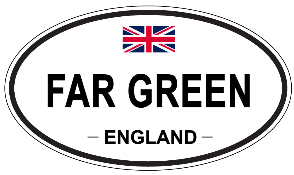 FAR GREEN, England - Oval Magnet
