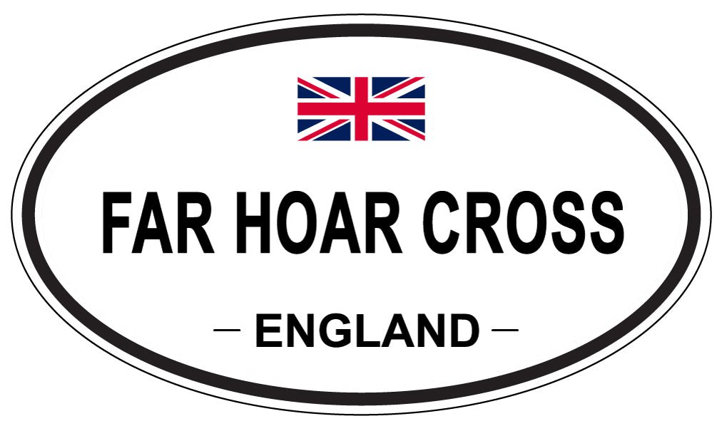 FAR HOAR CROSS, England - Oval Magnet