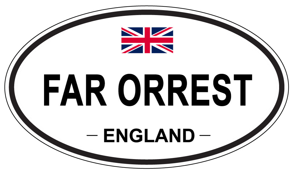 FAR ORREST, England - Oval Magnet