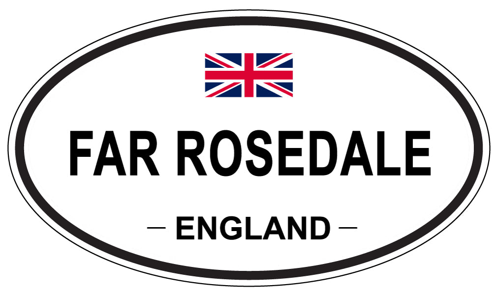 FAR ROSEDALE, England - Oval Magnet