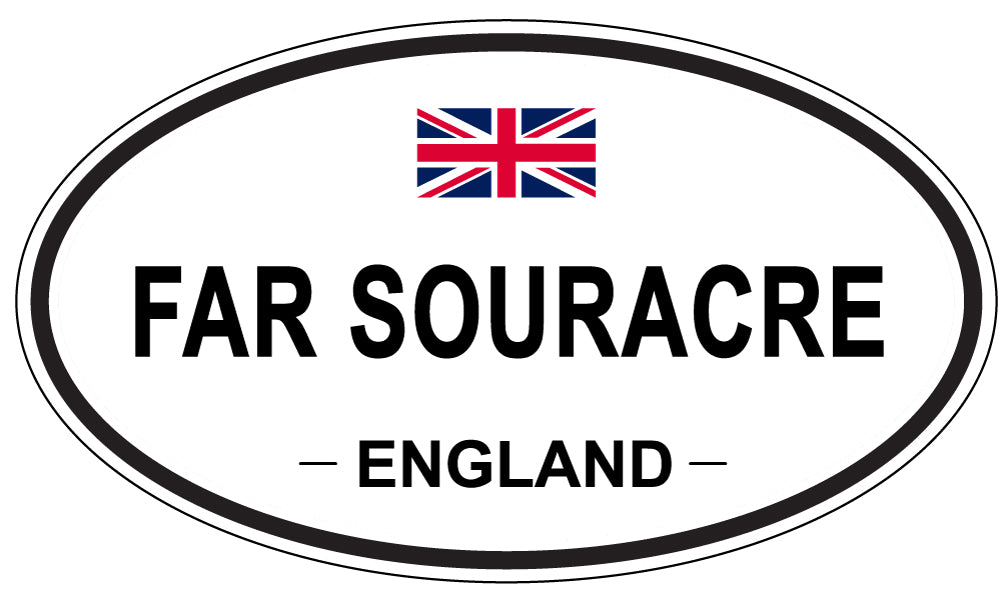 FAR SOURACRE, England - Oval Magnet