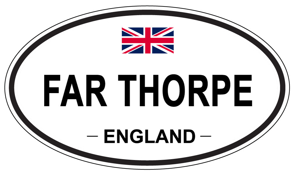 FAR THORPE, England - Oval Magnet