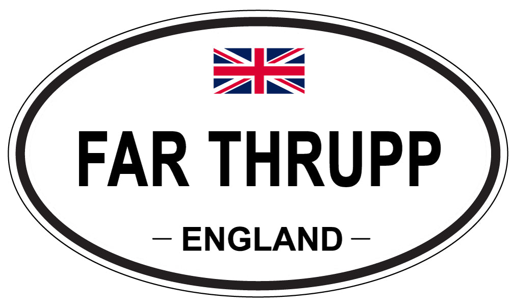 FAR THRUPP, England - Oval Magnet