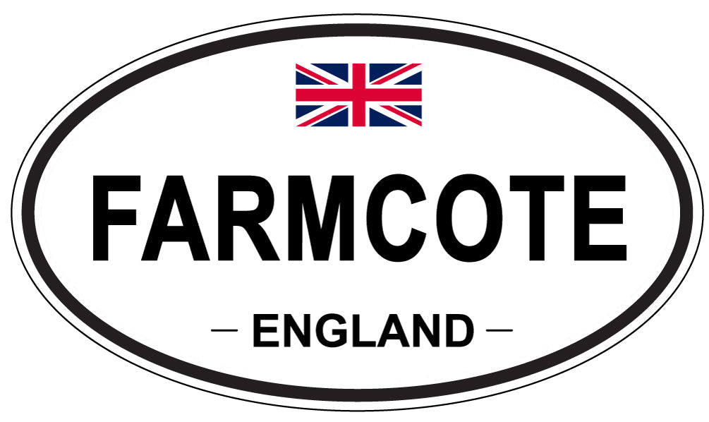 FARMCOTE, ENGLAND - Oval Sticker