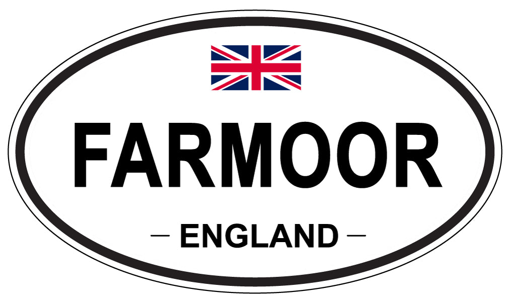 FARMOOR, ENGLAND - Oval Sticker