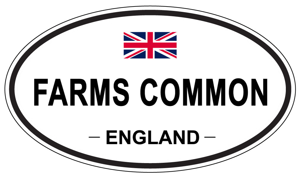 FARMS COMMON, England - Oval Magnet