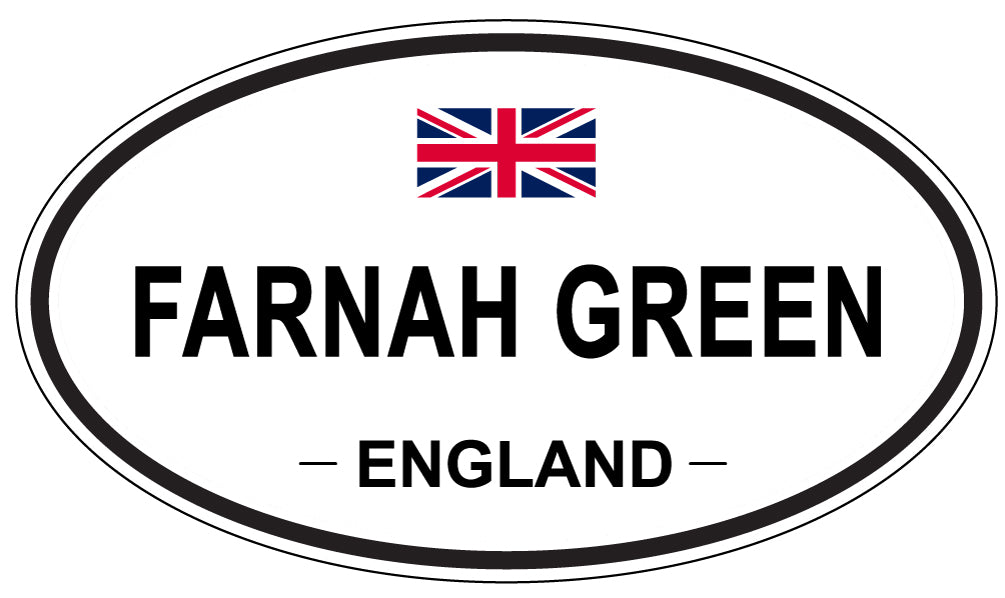 FARNAH GREEN, England - Oval Magnet