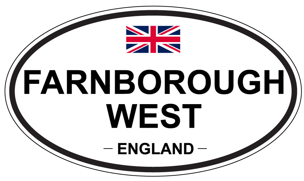 FARNBOROUGH WEST, England - Oval Magnet