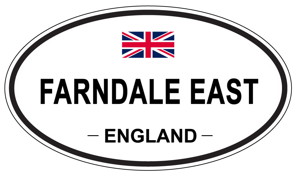 FARNDALE EAST, England - Oval Magnet
