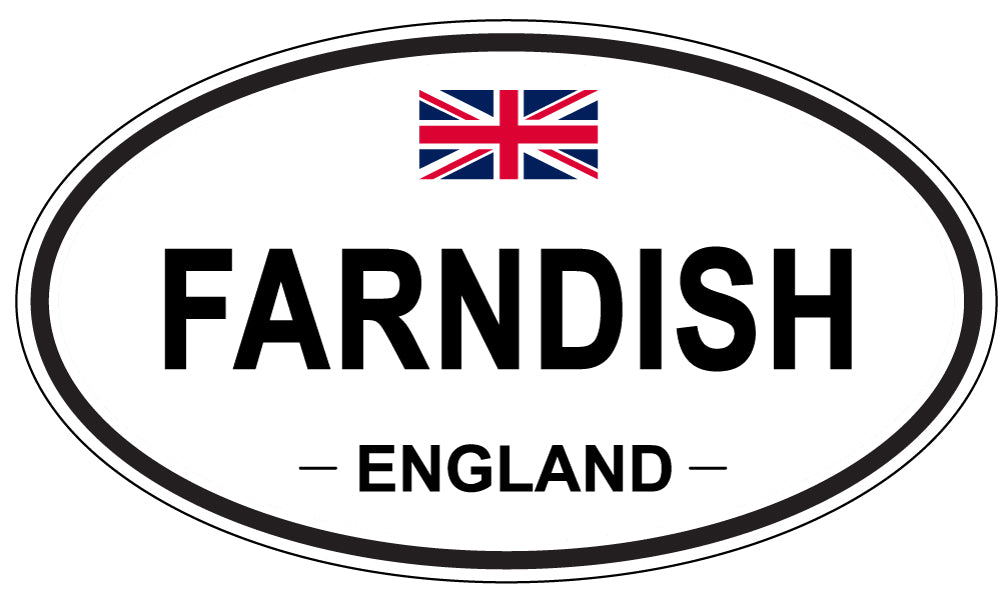 FARNDISH, England - Oval Magnet