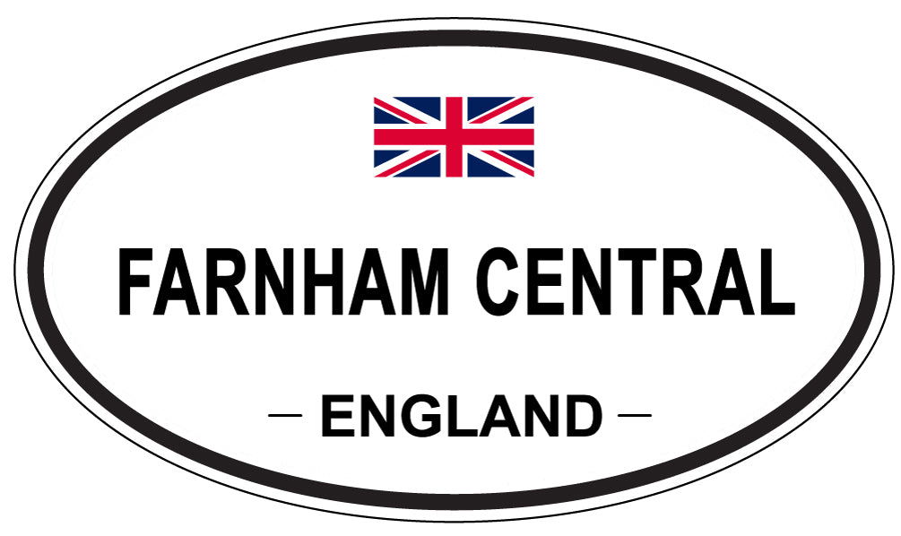 FARNHAM CENTRAL, England - Oval Magnet