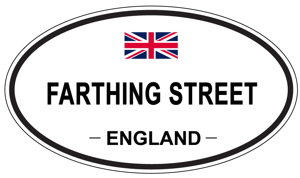 FARTHING STREET, England - Oval Magnet