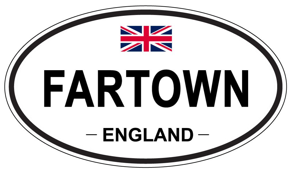 FARTOWN, England - Oval Magnet