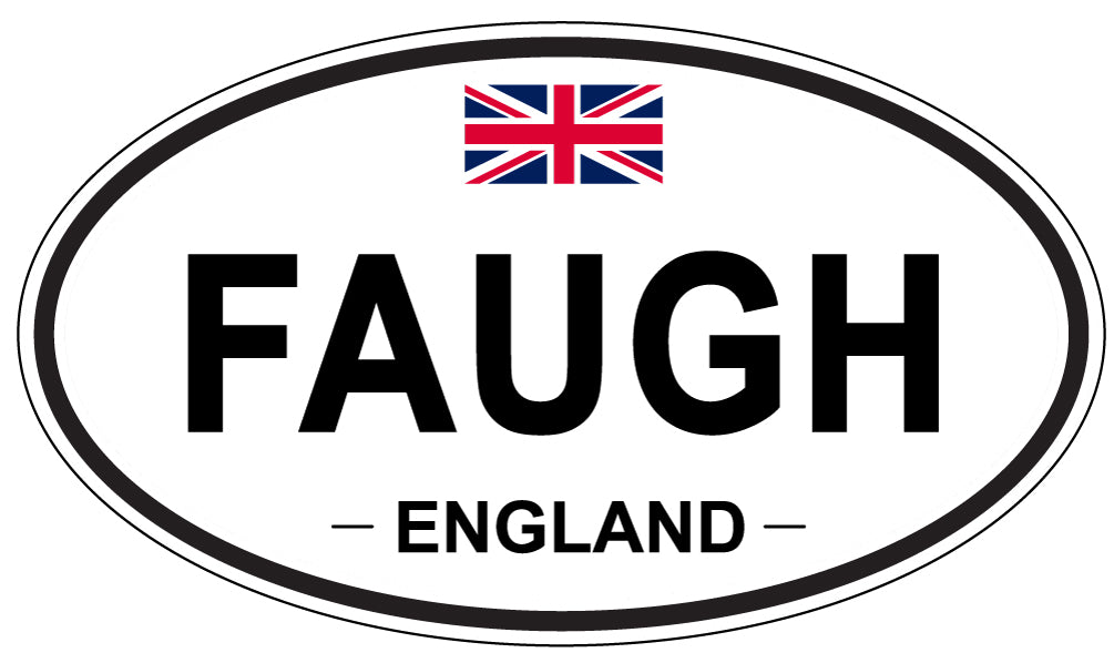 FAUGH, England - Oval Magnet