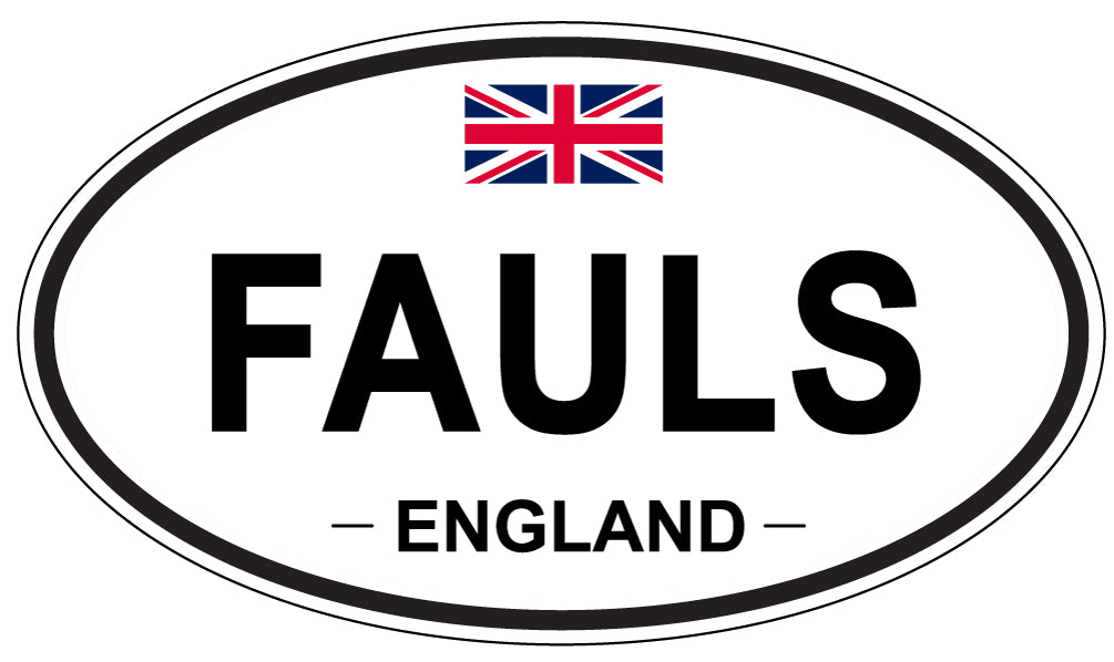 FAULS, England - Oval Magnet