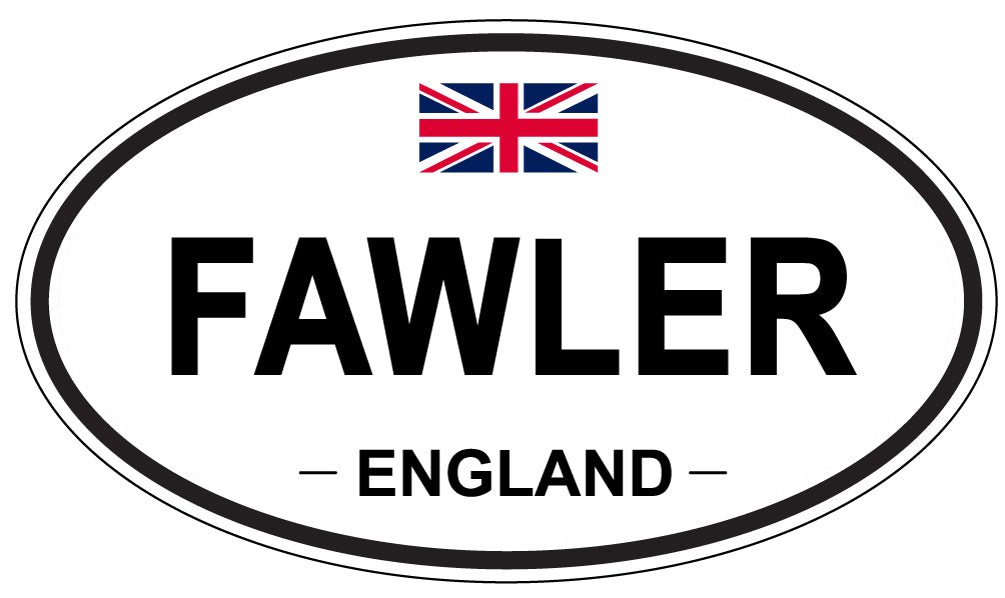 FAWLER, England - Oval Magnet