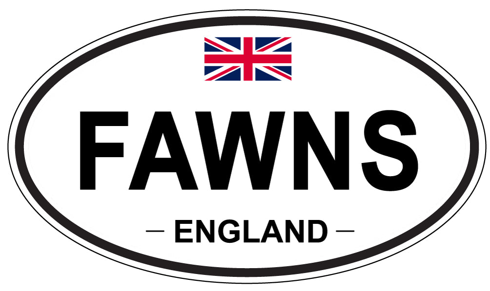 FAWNS, England - Oval Magnet