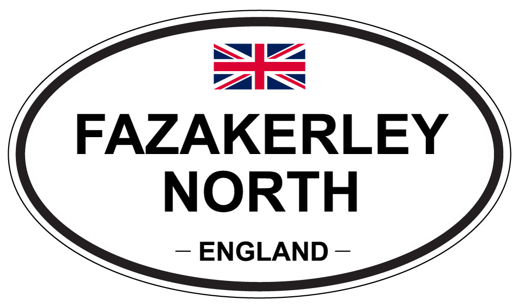FAZAKERLEY NORTH, England - Oval Magnet