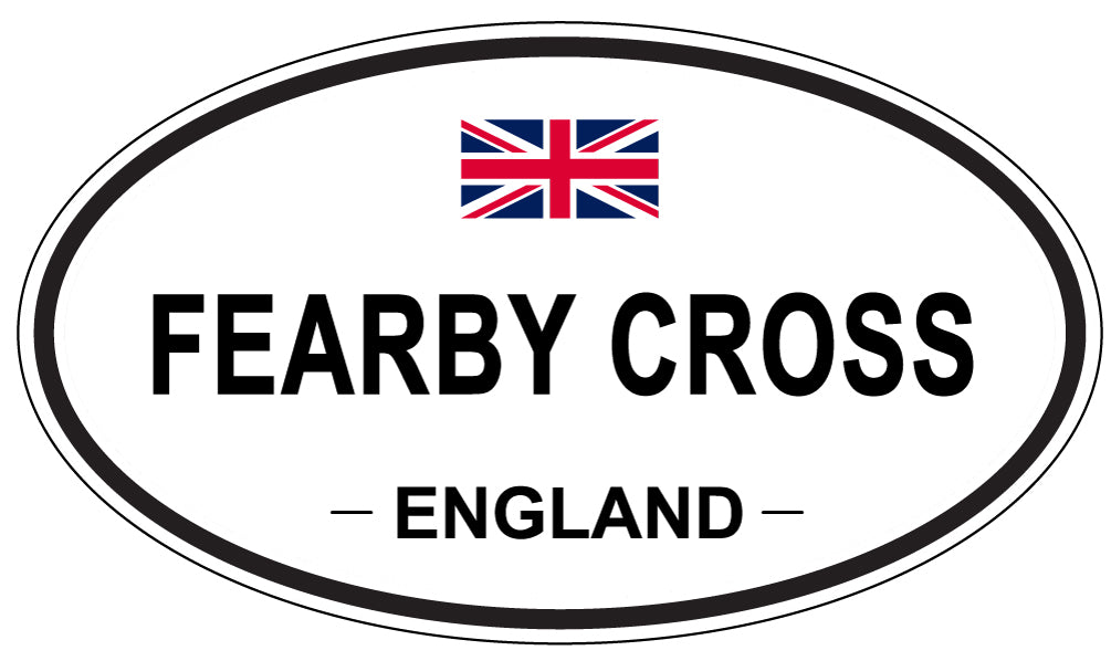FEARBY CROSS, England - Oval Magnet