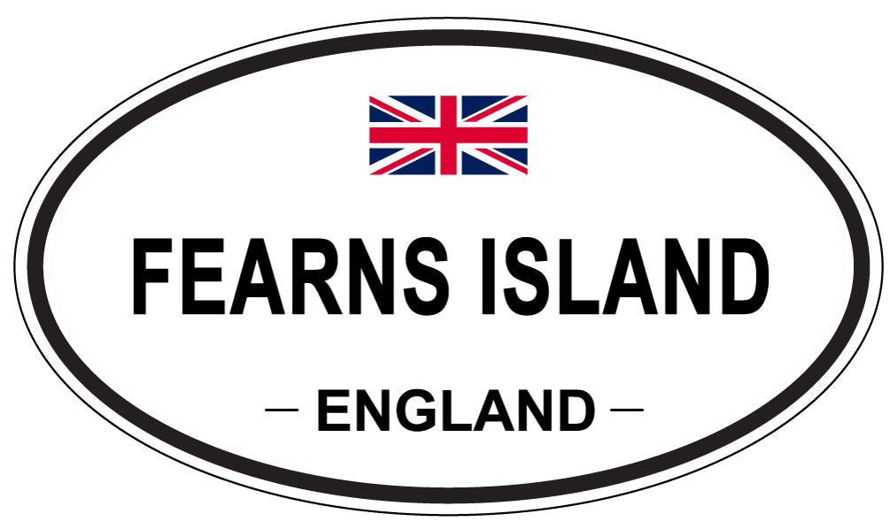 FEARNS ISLAND, England - Oval Magnet