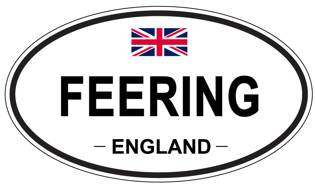 FEERING, England - Oval Magnet