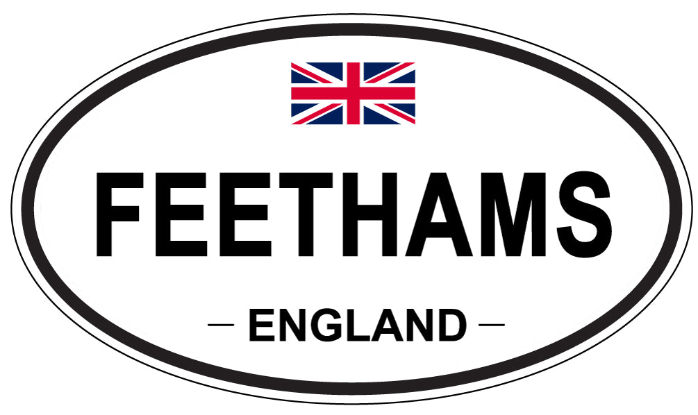 FEETHAMS, England - Oval Magnet