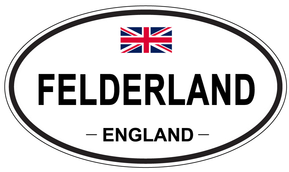 FELDERLAND, England - Oval Magnet