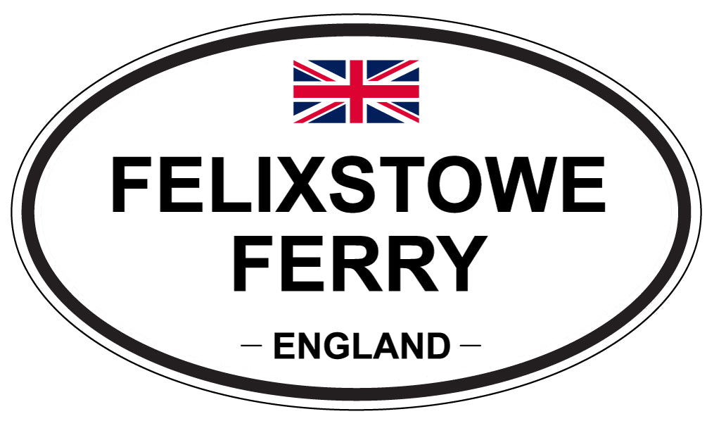 FELIXSTOWE FERRY, England - Oval Magnet