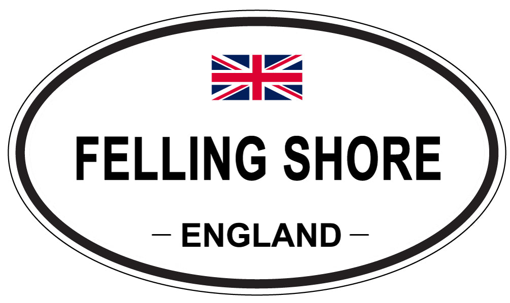 FELLING SHORE, England - Oval Magnet