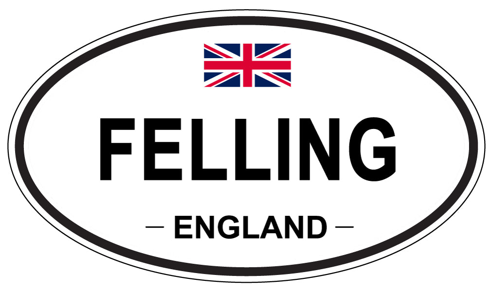 FELLING, England - Oval Magnet