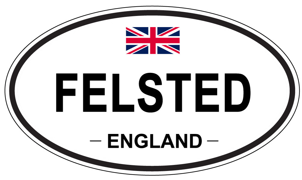 FELSTED, England - Oval Magnet