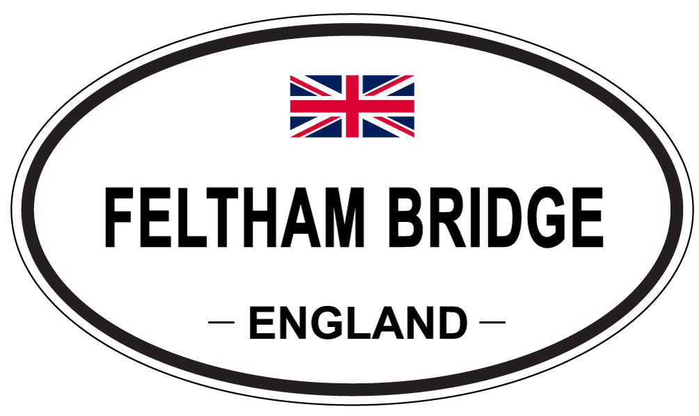 FELTHAM BRIDGE, England - Oval Magnet