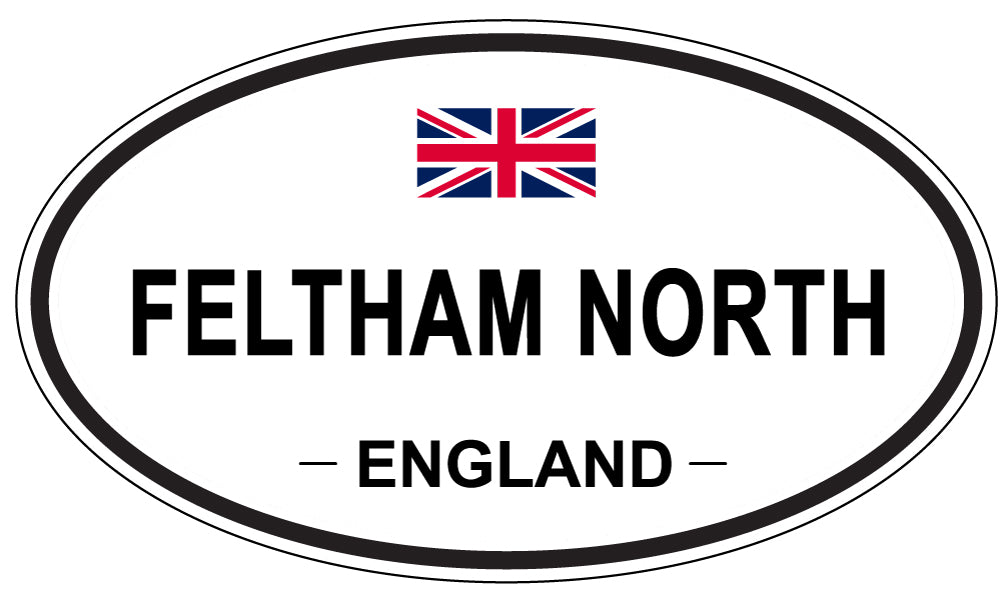 FELTHAM NORTH, England - Oval Magnet