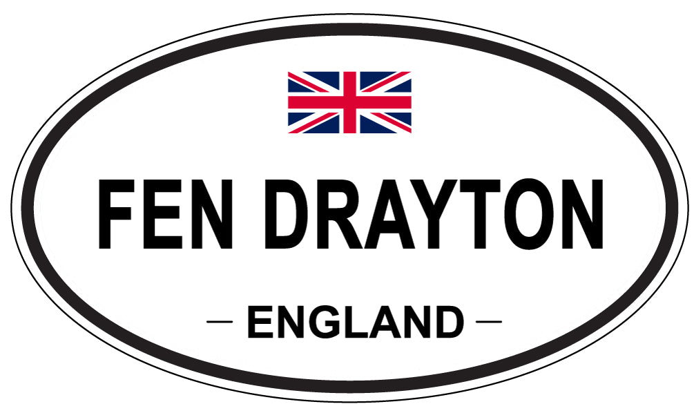 FEN DRAYTON, ENGLAND - Oval Sticker