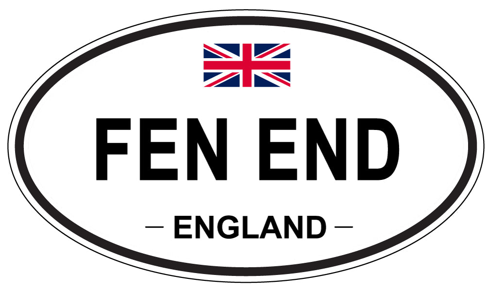 FEN END, England - Oval Magnet