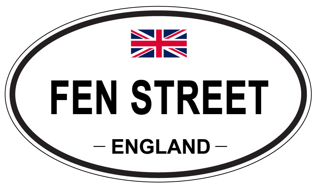 FEN STREET, England - Oval Magnet