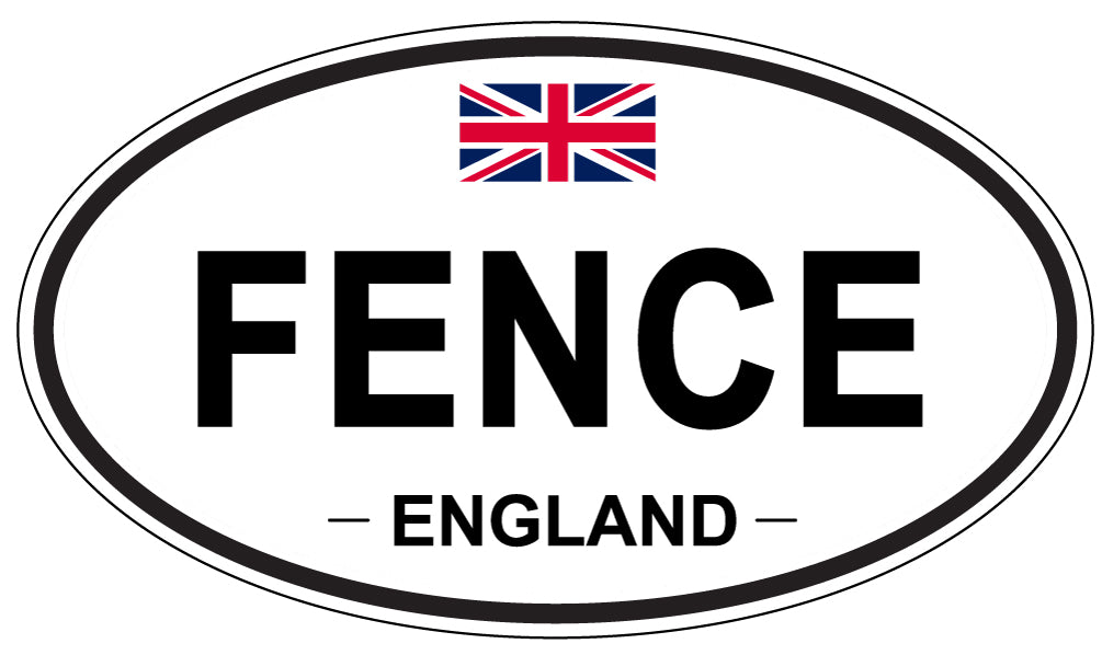 FENCE, England - Oval Magnet