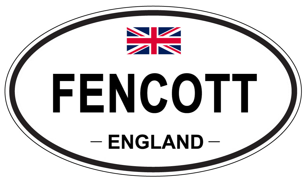 FENCOTT, England - Oval Magnet