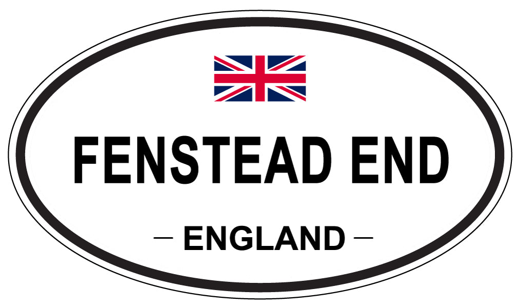 FENSTEAD END, England - Oval Magnet