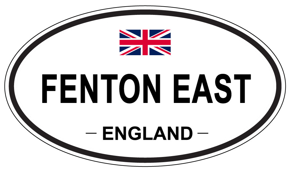 FENTON EAST, England - Oval Magnet