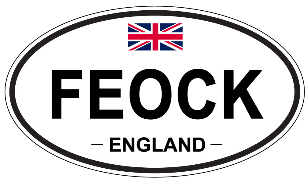 FEOCK, England - Oval Magnet
